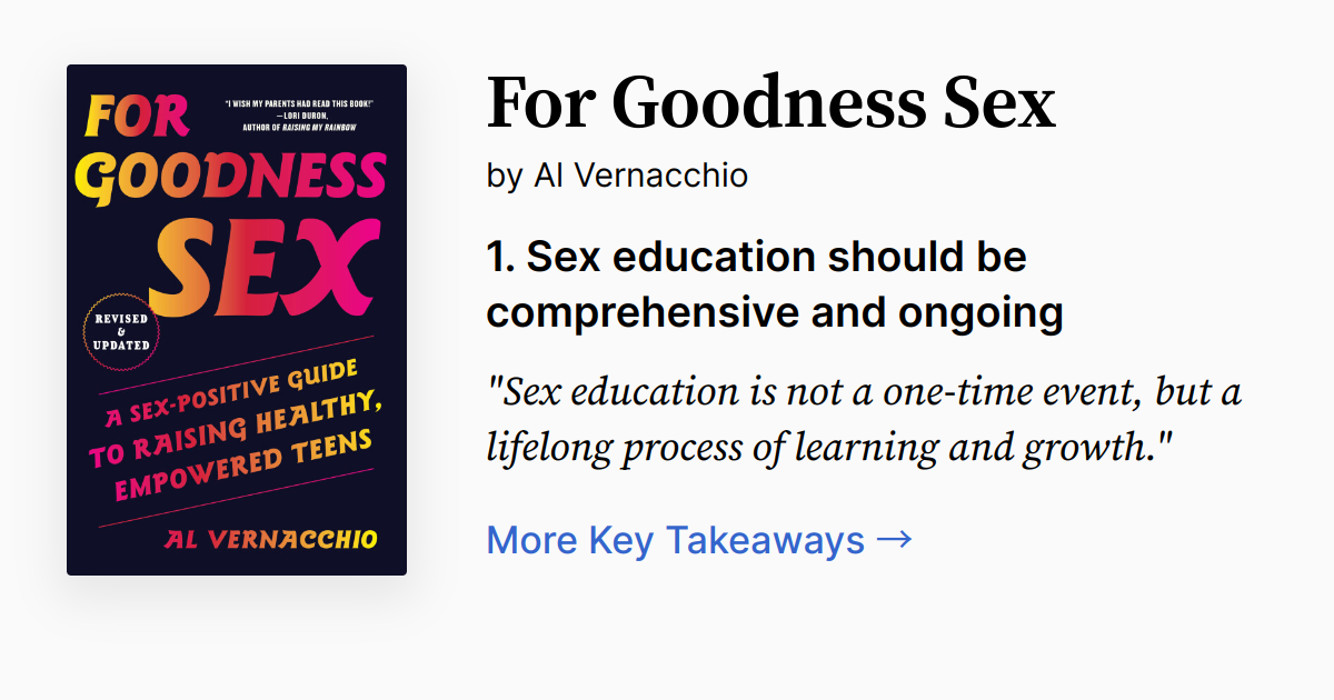 For Goodness Sex Summary Audio Quotes FAQ