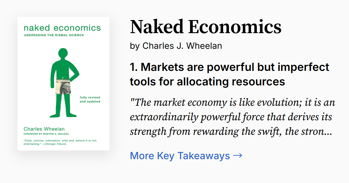 Naked Economics Summary Audio Quotes FAQ
