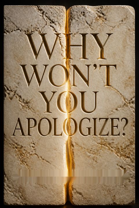 Why Won't You Apologize?