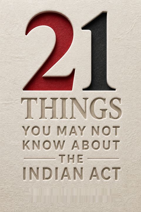 21 Things You May Not Know About the Indian Act by Bob Joseph