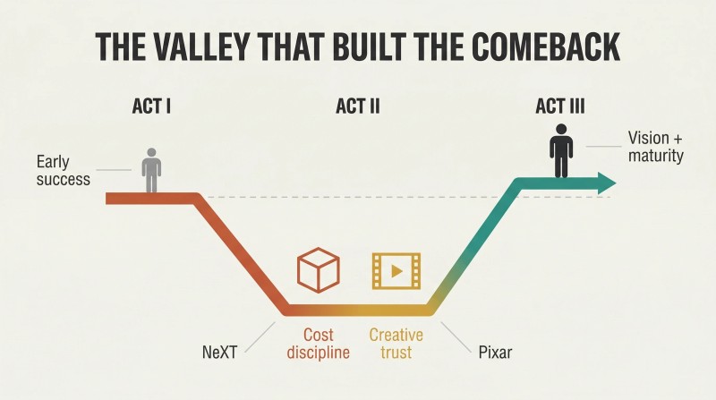Brilliant failures teach what early success never could - Steve Jobs