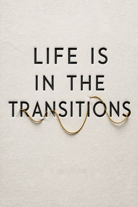Life Is in the Transitions by Bruce Feiler