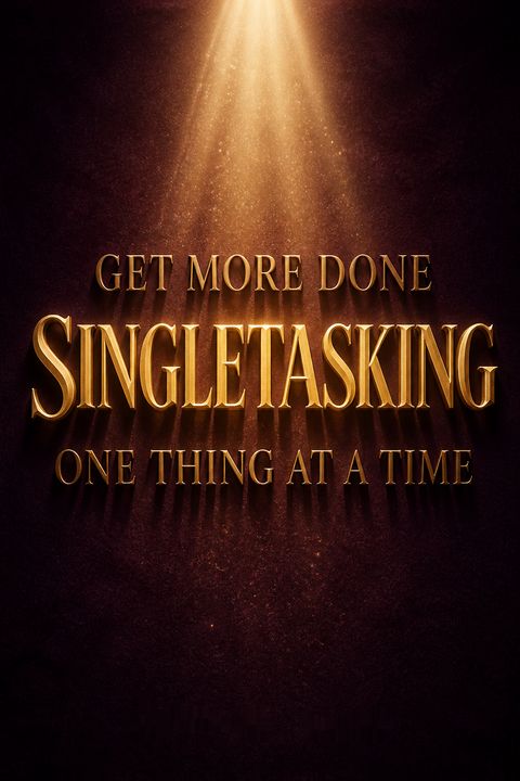 Singletasking by Devora Zack