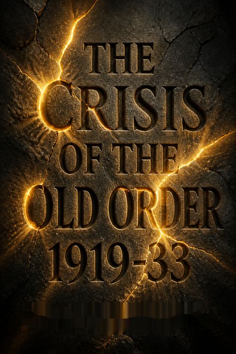 The Crisis of the Old Order 1919-33 by Arthur M. Schlesinger Jr.