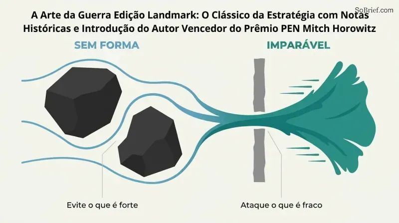 Continuous horizontal water flow transforming from thin adaptive streams around large obstacles into a single concentrated torrent crashing through a narrow gap.