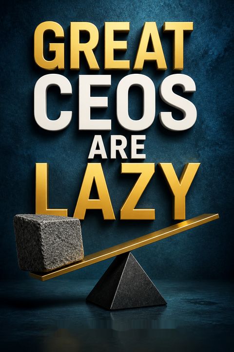 Great Ceos Are Lazy by Jim Schleckser