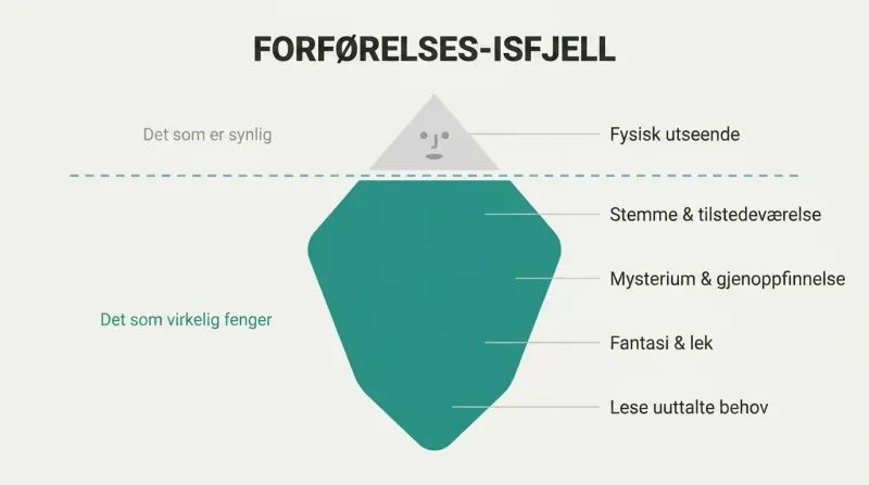 Iceberg revealing psychological presence as the vast hidden force beneath the small visible tip of physical appearance.