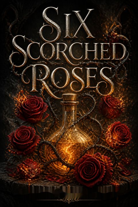 Six Scorched Roses
