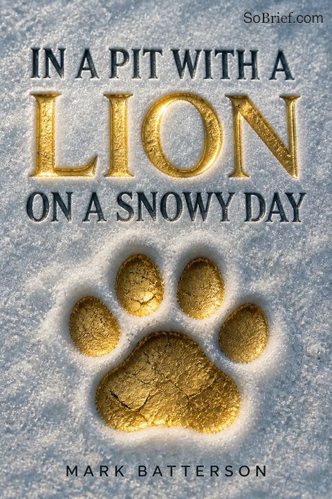 In a Pit with a Lion on a Snowy Day
