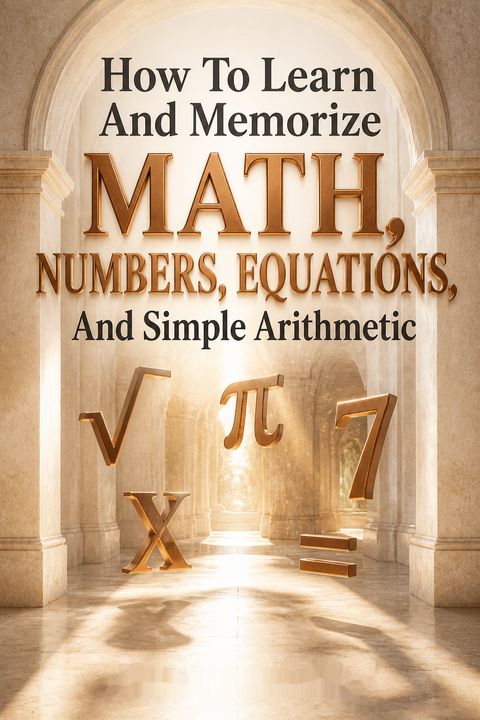 How To Learn And Memorize Math, Numbers, Equations, And Simple Arithmetic by Anthony Metivier