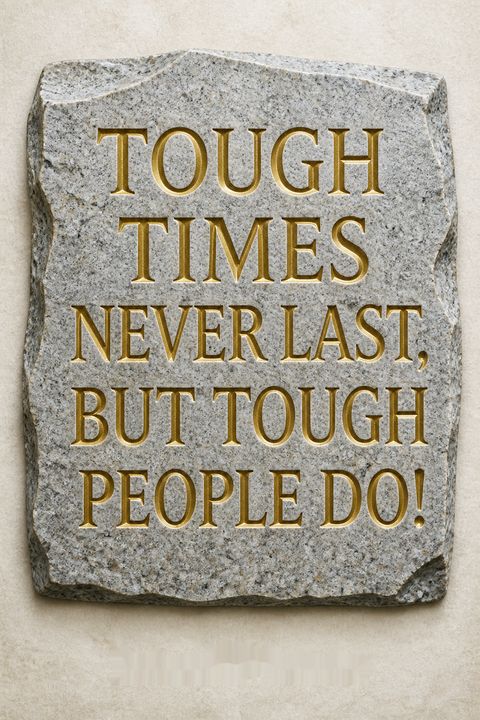 Tough Times Never Last, But Tough People Do! by Robert H. Schuller