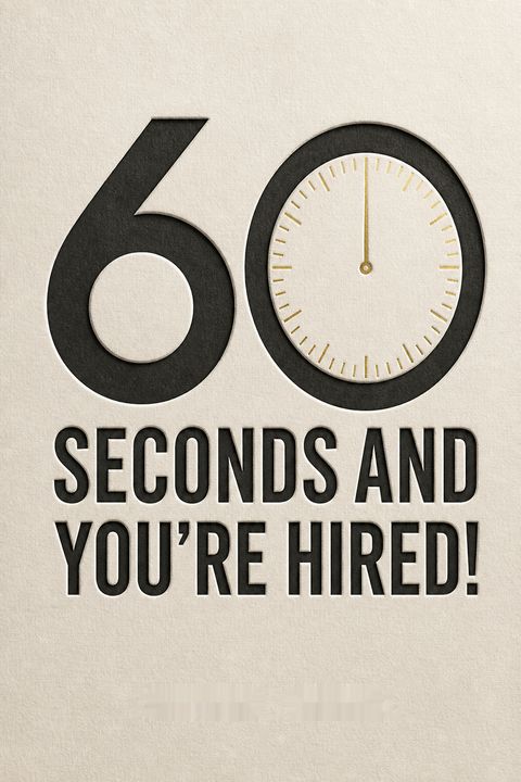 60 Seconds and You're Hired! by Robin   Ryan