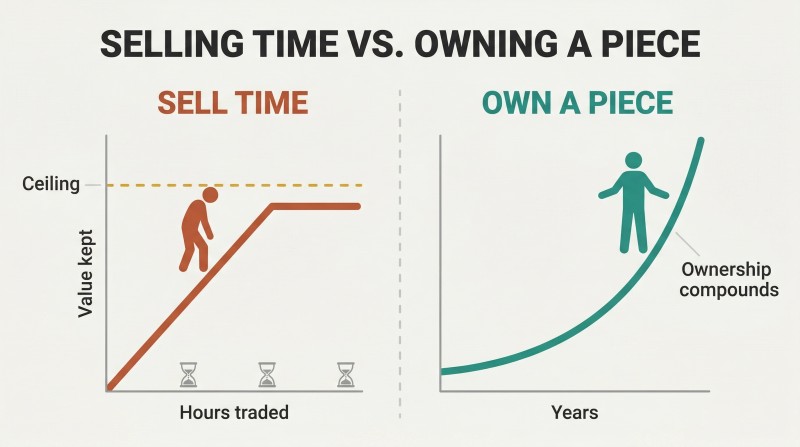 Employees sell time until nothing's left; own a piece instead - What's Your Dream?