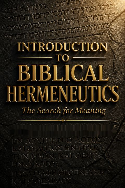 Introduction to Biblical Hermeneutics by Walter C. Kaiser Jr.