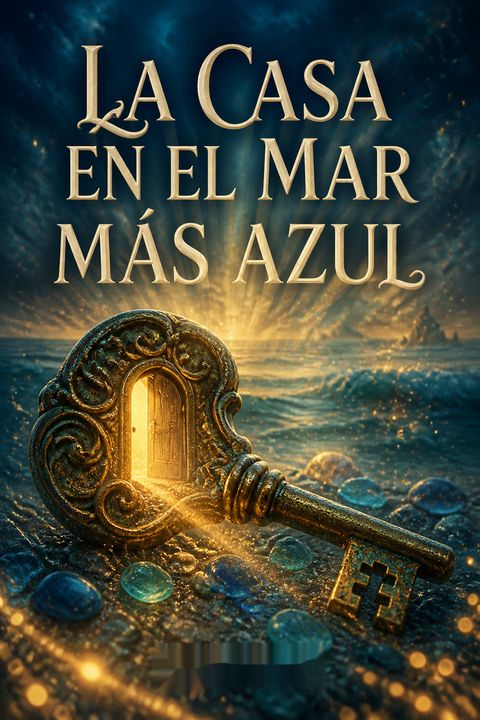 La casa en el mar más azul