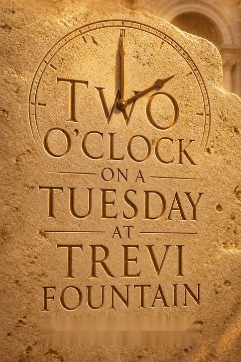 Two O'Clock on a Tuesday at Trevi Fountain by Helene  Sula