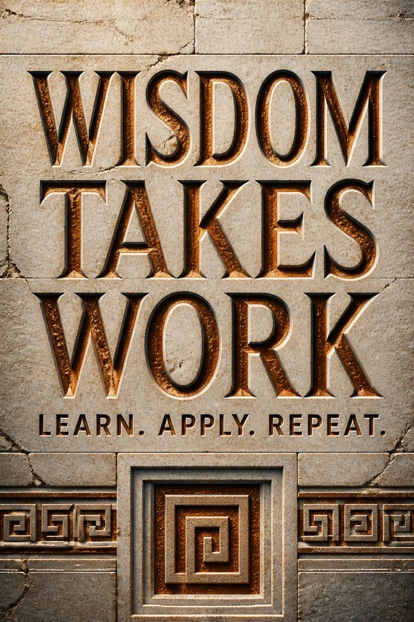 Wisdom Takes Work