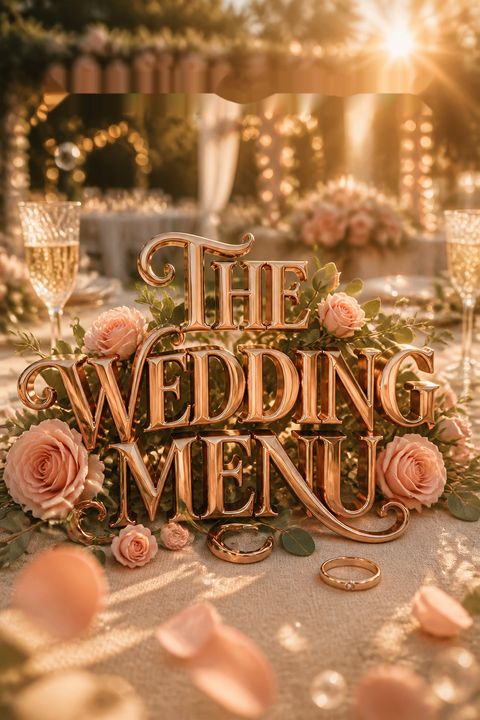 The Wedding Menu by Letizia Lorini