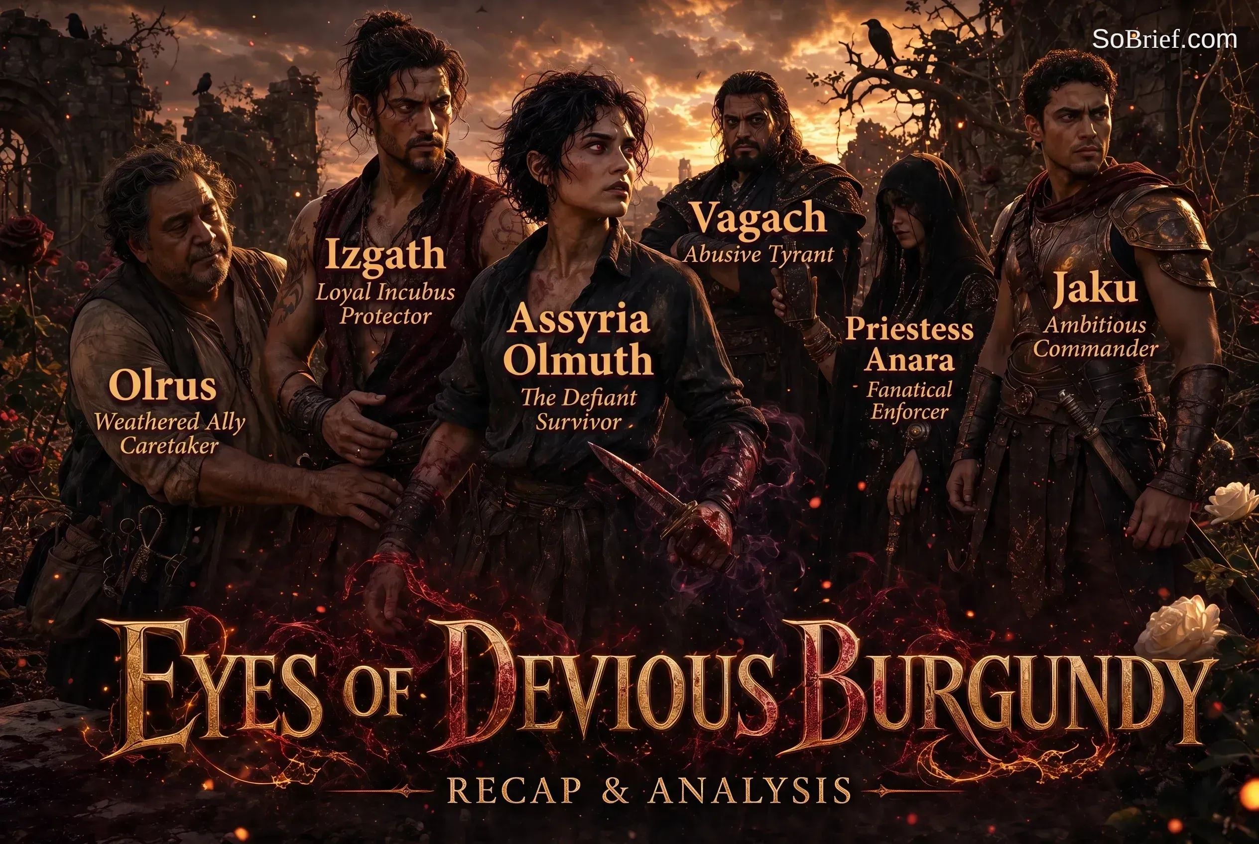 Eyes of Devious Burgundy