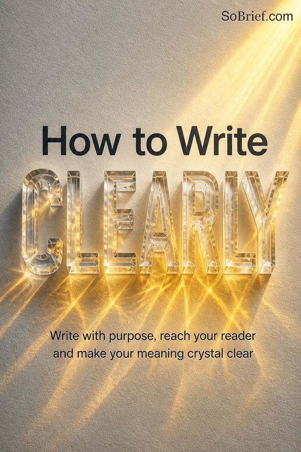 How to Write Clearly
