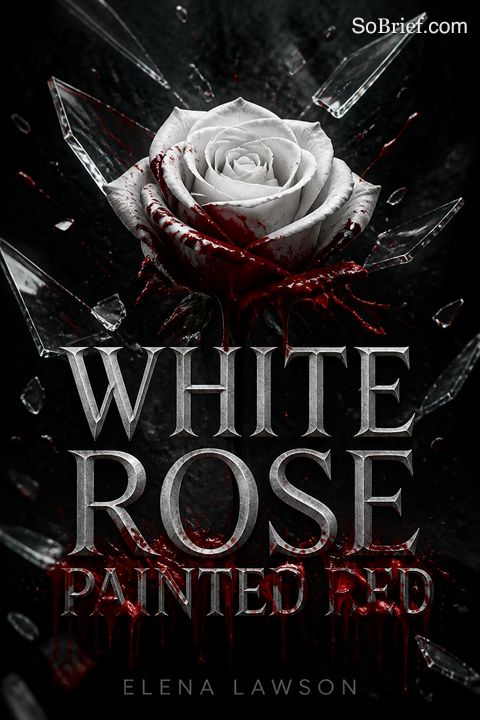 White Rose Painted Red