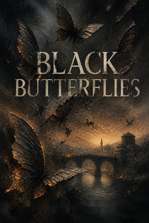 Black Butterflies by Priscilla  Morris