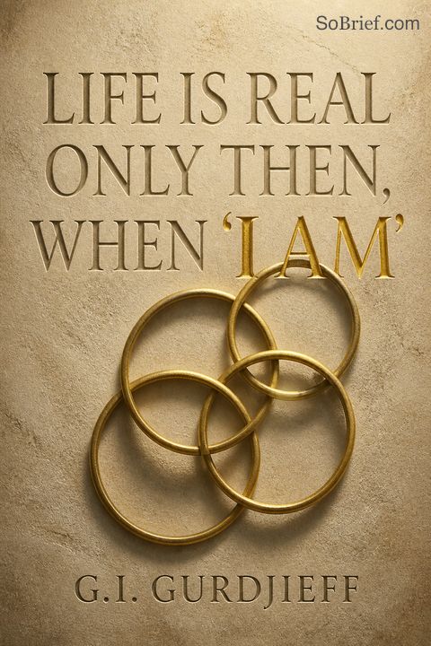 Life is Real Only Then, When 'I Am'