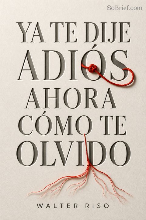 Ya te dije adiós, ahora cómo te olvido