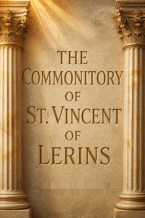 The Commonitory of St. Vincent of Lerins by Vincent of Lérins