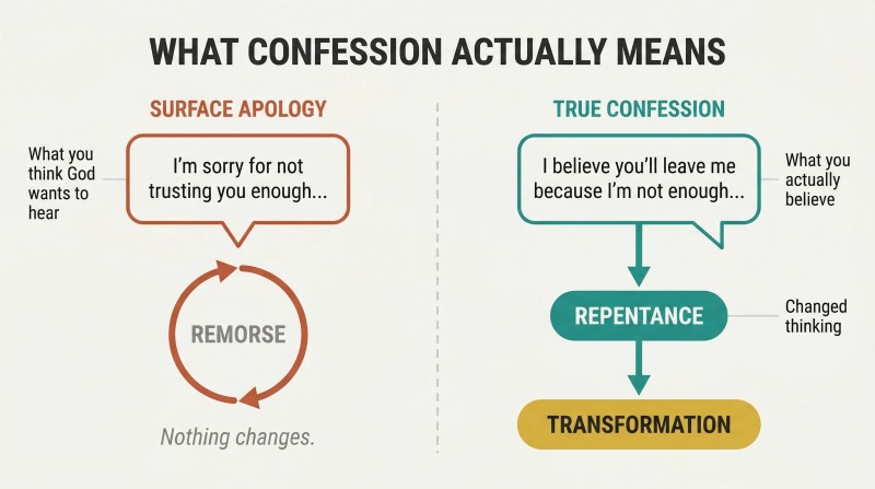 Confess what you actually believe, not what you think God wants to hear - Living Fearless