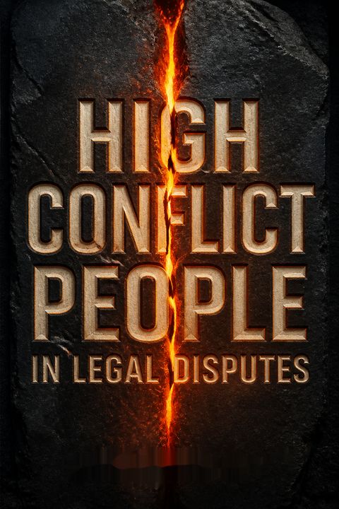High Conflict People in Legal Disputes by Bill Eddy