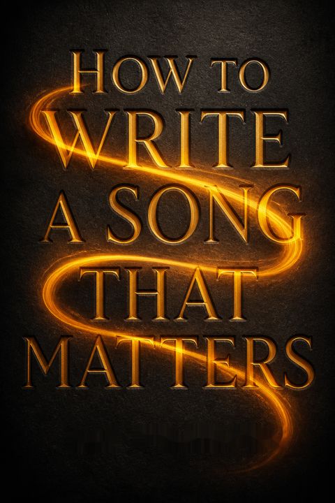 How to Write a Song that Matters by Dar Williams
