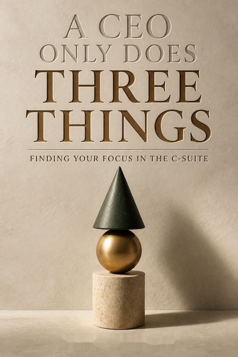 A CEO Only Does Three Things by Trey Taylor