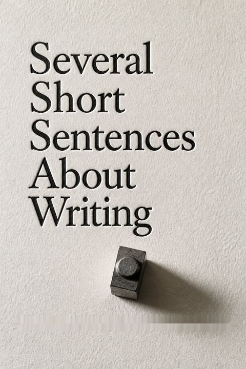 Several Short Sentences About Writing