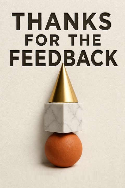 Thanks for the Feedback
