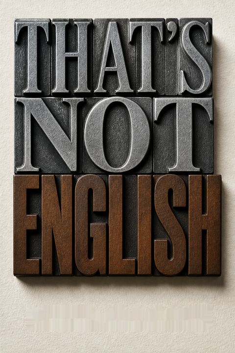 That's Not English by Erin   Moore
