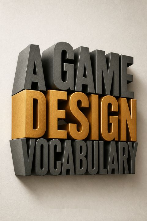 A Game Design Vocabulary by Anna Anthropy