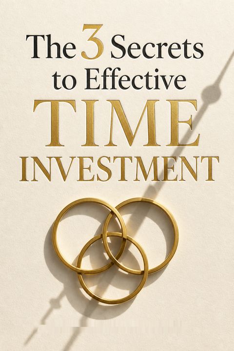 The 3 Secrets to Effective Time Investment by Elizabeth Grace Saunders