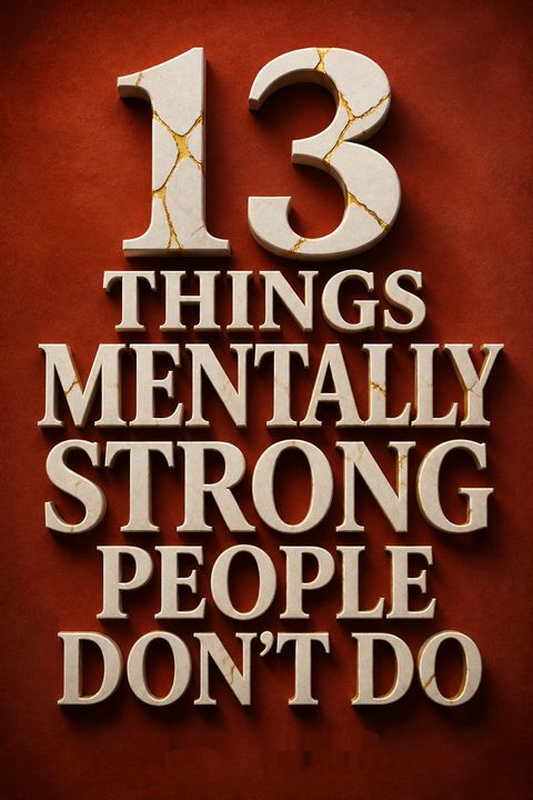 13 Things Mentally Strong People Don't Do