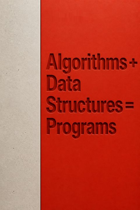 Algorithms + Data Structures = Programs by Niklaus Wirth
