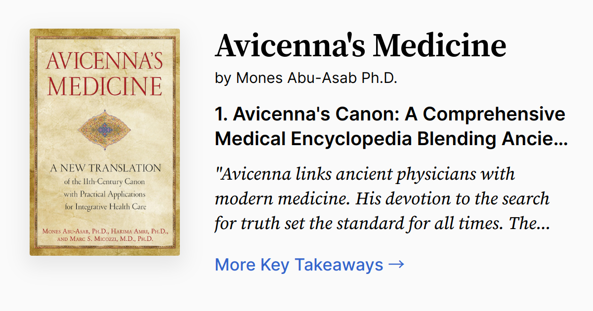 Cover of Avicenna's Medicine