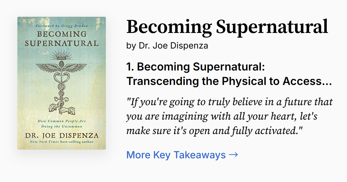 Cover of Becoming Supernatural