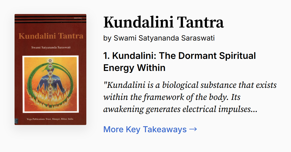 Cover of Kundalini Tantra