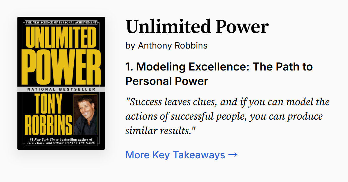 Unlimited Power | Summary, Audio, Quotes, FAQ