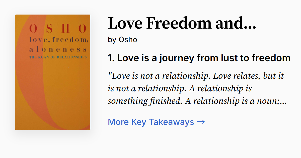Cover of Love, Freedom, and Aloneness