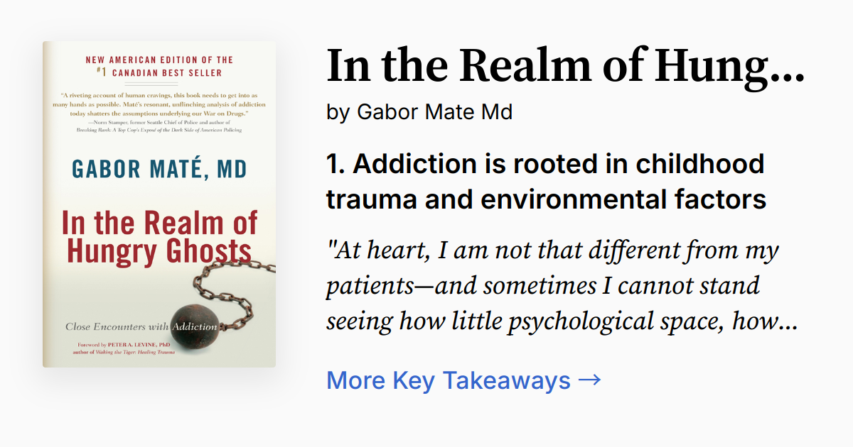 In the Realm of Hungry Ghosts | Summary, Audio, Quotes, FAQ