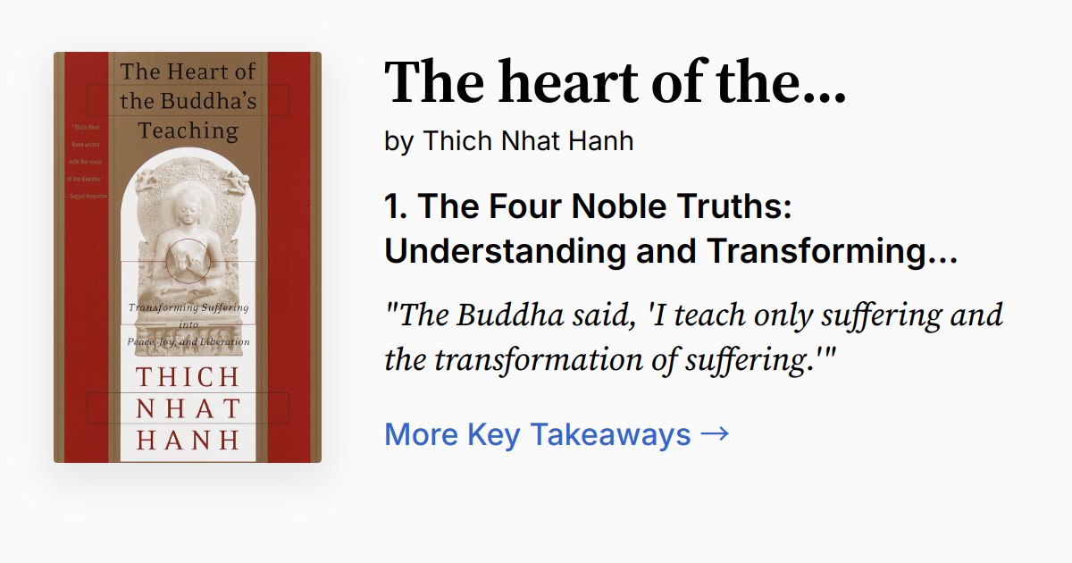 Cover of The Heart of the Buddha's Teaching