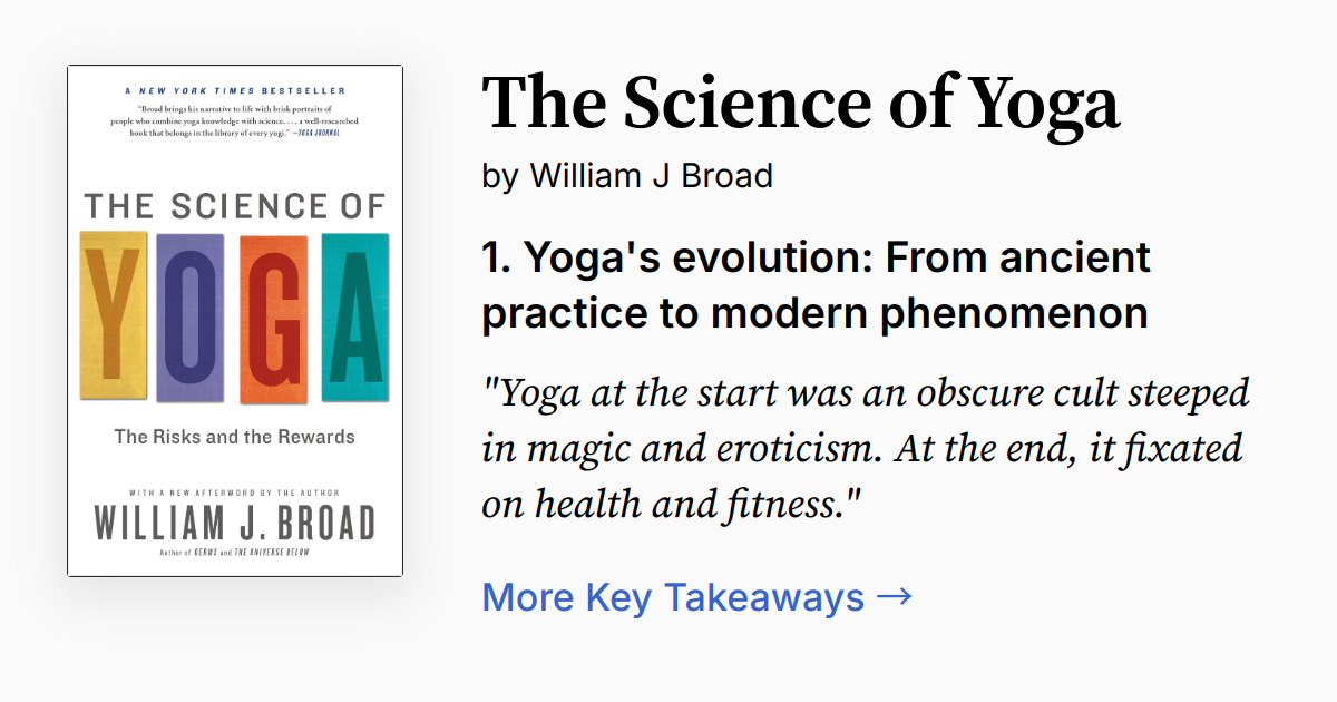 The Science of Yoga | Summary, Audio, Quotes, FAQ