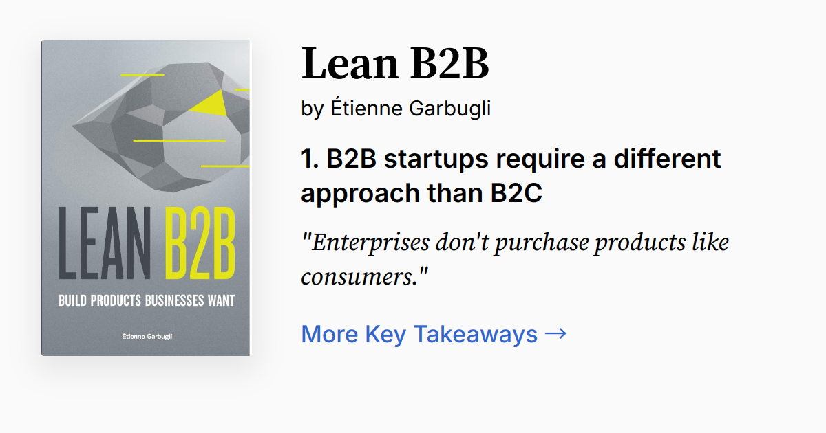 Lean B2B by Étienne Garbugli | Summary, Audio, Quotes, FAQ