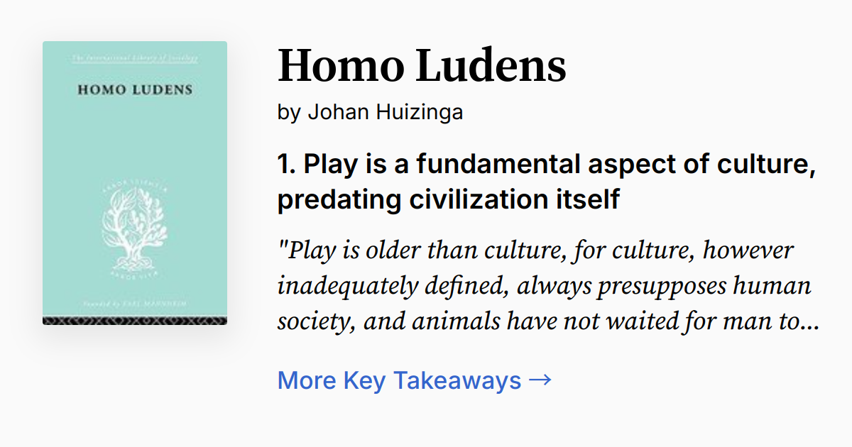 Cover of Homo Ludens